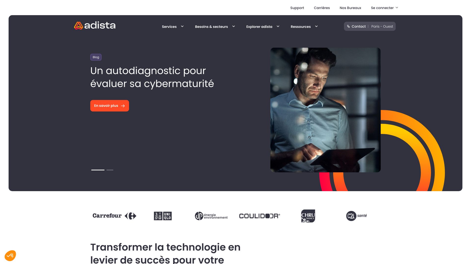 Screenshot of www_adista_fr