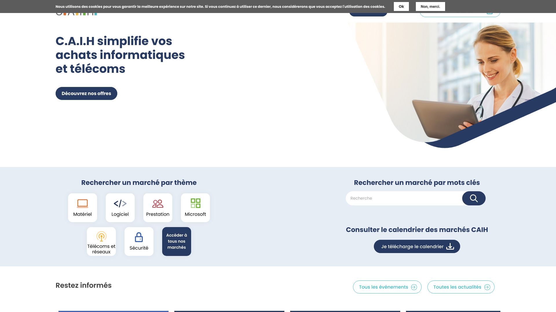 Screenshot of www_caih-sante_org