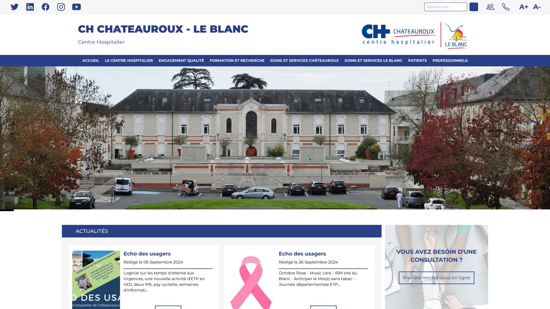 Screenshot of www_ch-chateauroux-leblanc_fr