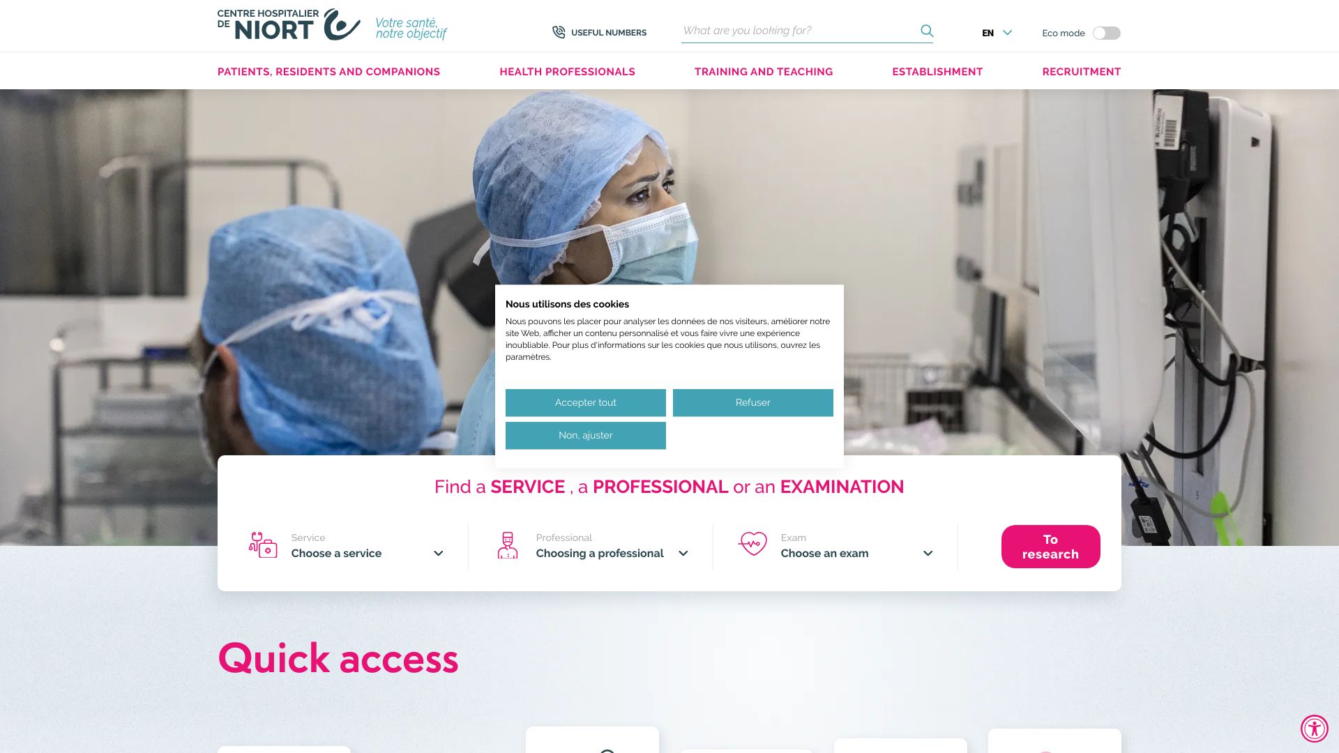 Screenshot of www_ch-niort_fr